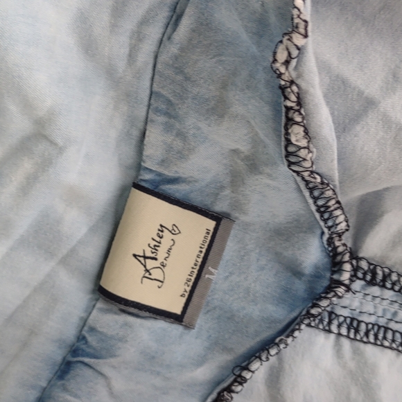 Ashley Lightweight Light Wash Denim Utility Jacket M - Picture 4 of 9